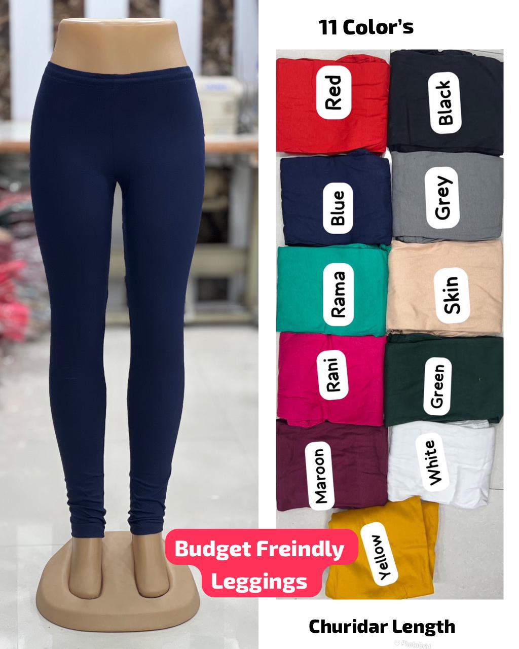 MB Churidar Length Budget Friendly Leggings Wholesale Price In Surat